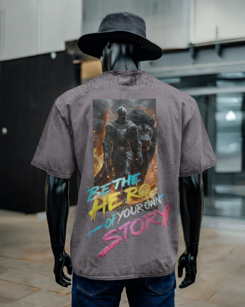 Be The Hero Of Your Own Story – Warrior & Lion Graphic Tee