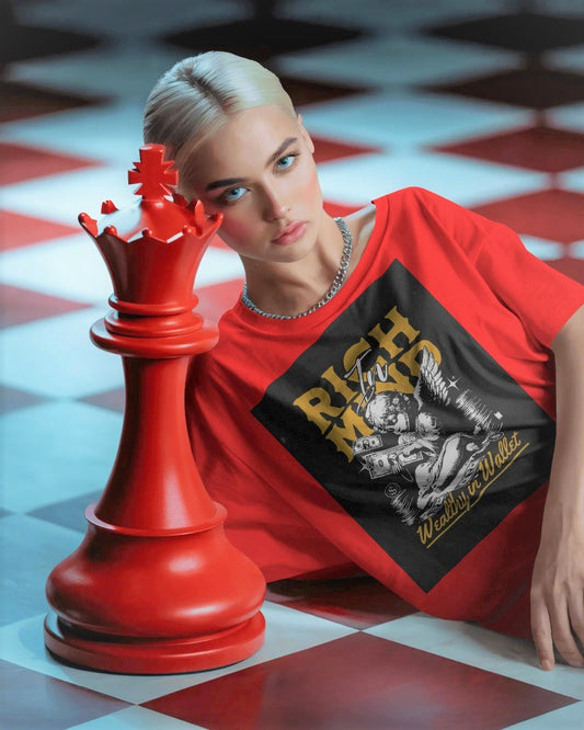 Rich in Mind, Wealthy in Wallet" Editorial Tee | Strategic Luxury Streetwear